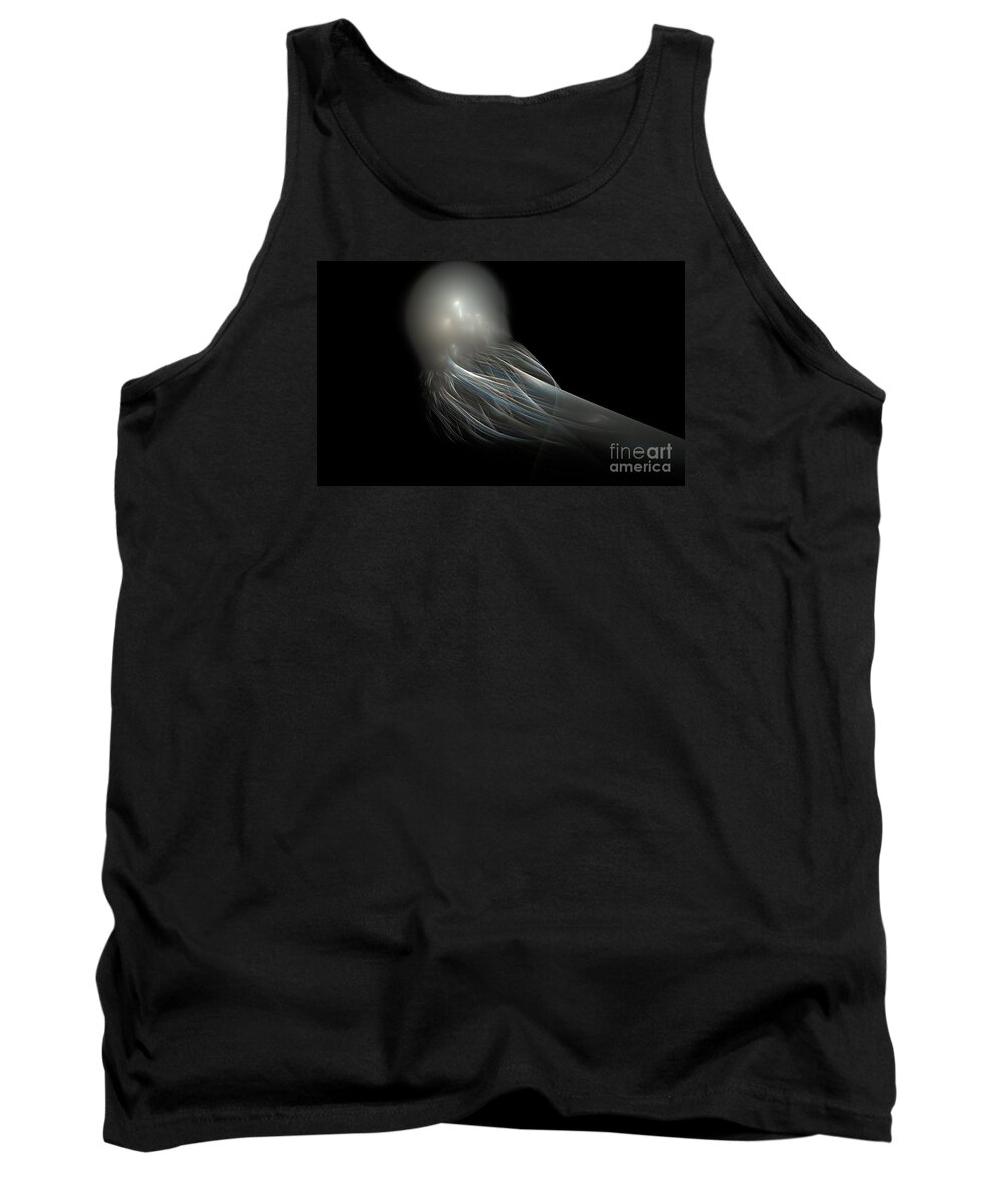 Peter R Nicholls Abstract Fine Artist Canada Tank Top featuring the digital art Transcendent Owl by Peter R Nicholls