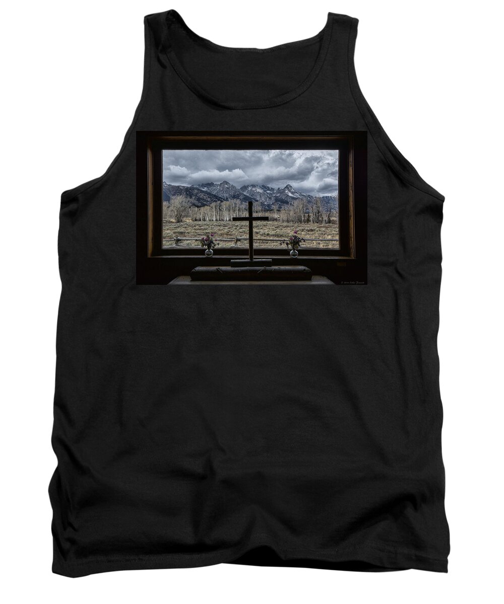Grand Tetons Tank Top featuring the photograph Transconfiguration View by Erika Fawcett