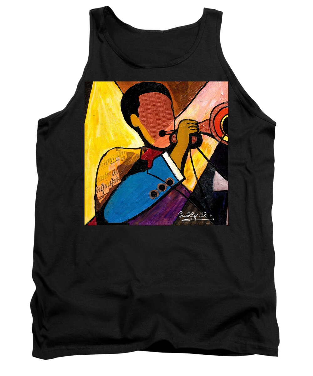 Everett Spruill Tank Top featuring the painting Trip Trio 1 of 3 by Everett Spruill