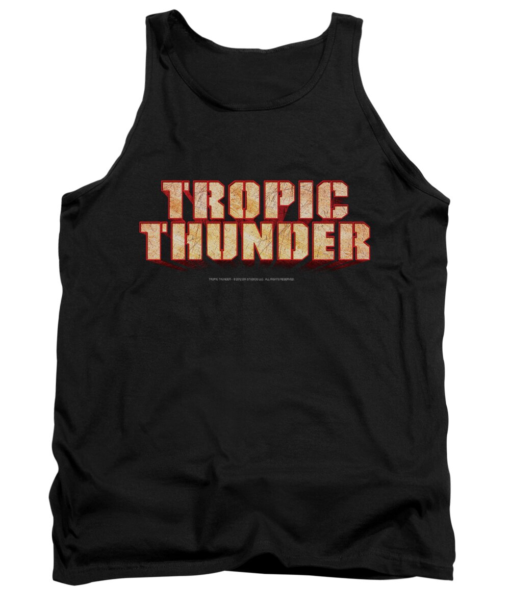 Tropic Thunder Tank Top featuring the digital art Tropic Thunder - Title by Brand A
