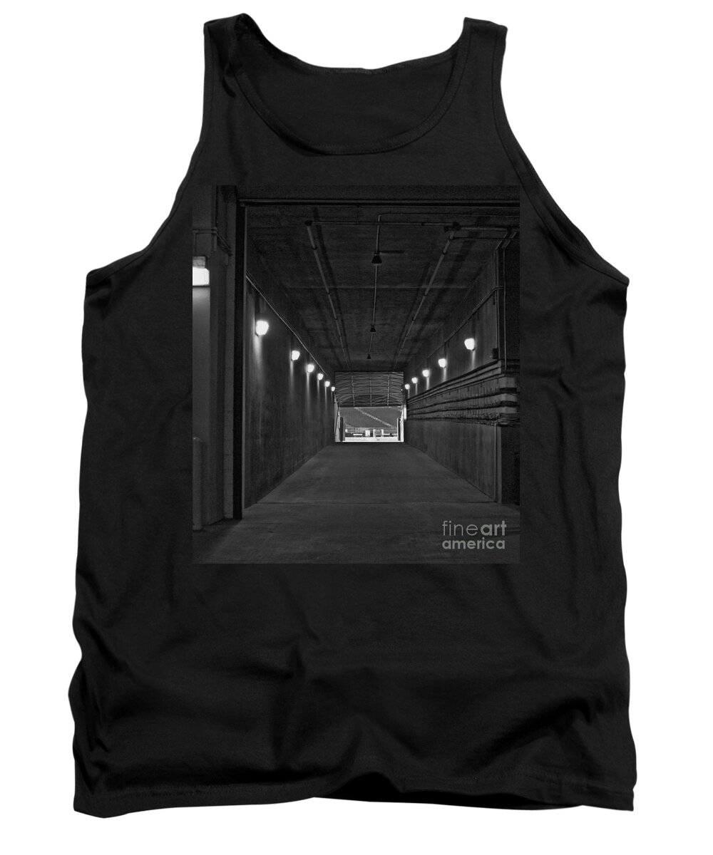 Green Bay Tank Top featuring the photograph Tunnel of Heroes 2 by Tommy Anderson