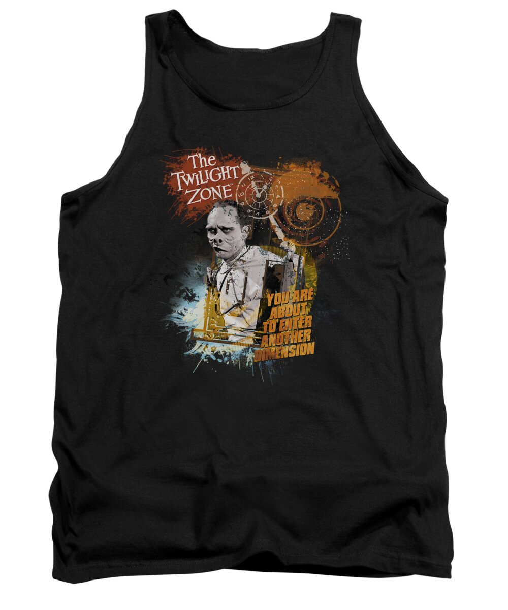 Twilight Zone Tank Top featuring the digital art Twilight Zone - Enter At Own Risk by Brand A