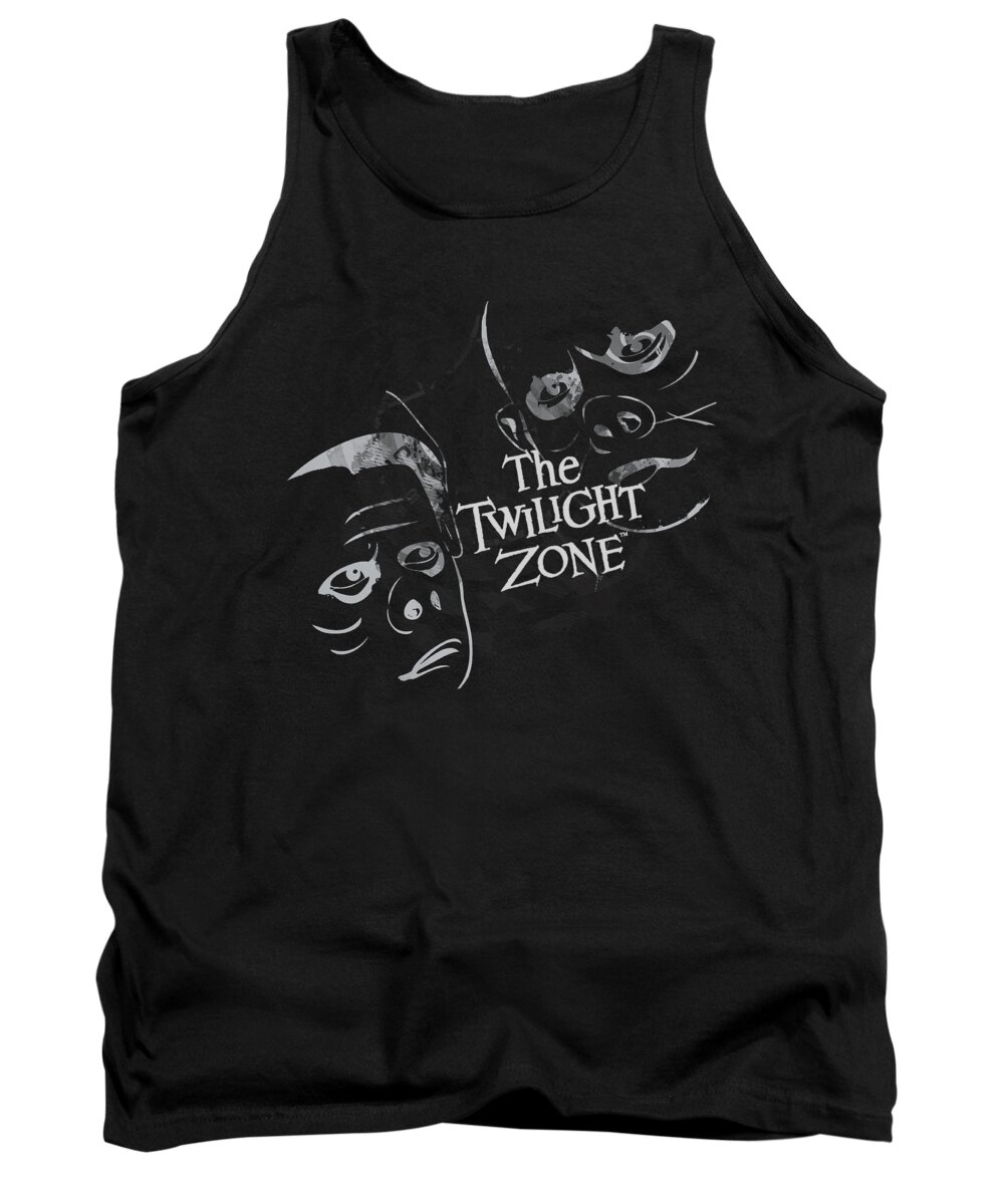  Tank Top featuring the digital art Twilight Zone - Strange Faces by Brand A