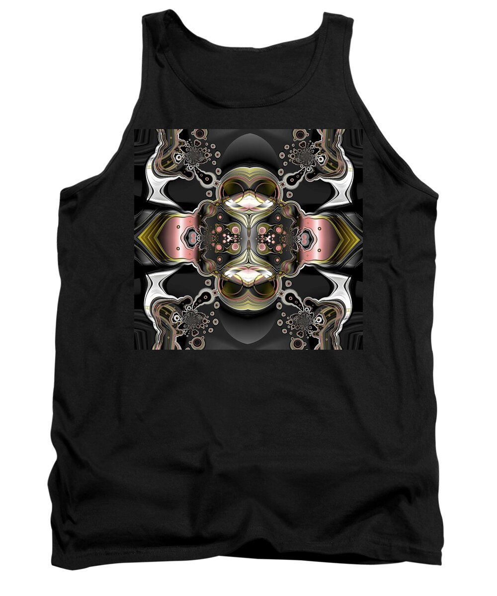Digital Tank Top featuring the digital art Uncertain committments by Claude McCoy