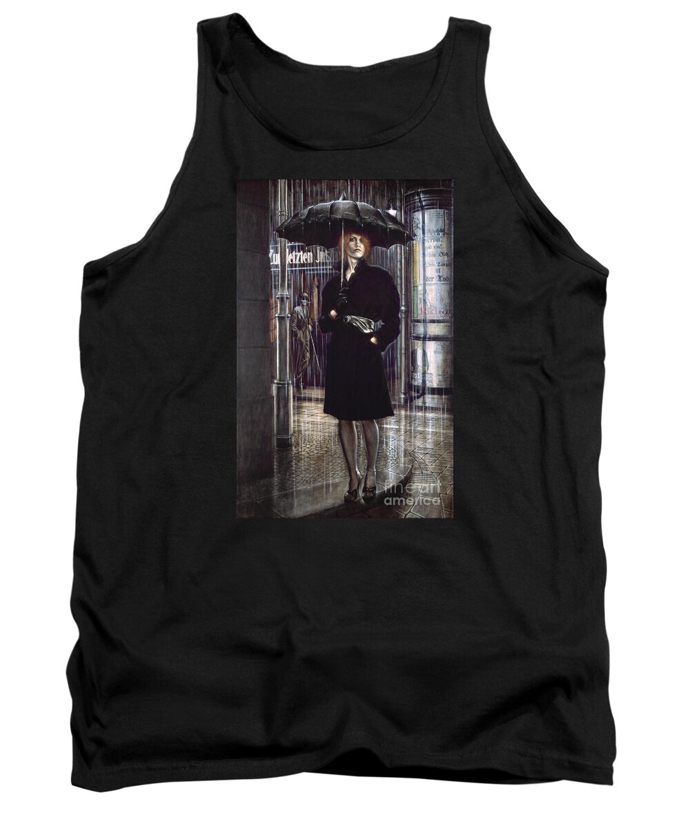 Woman Tank Top featuring the painting Unsere Frau III by Ritchard Rodriguez