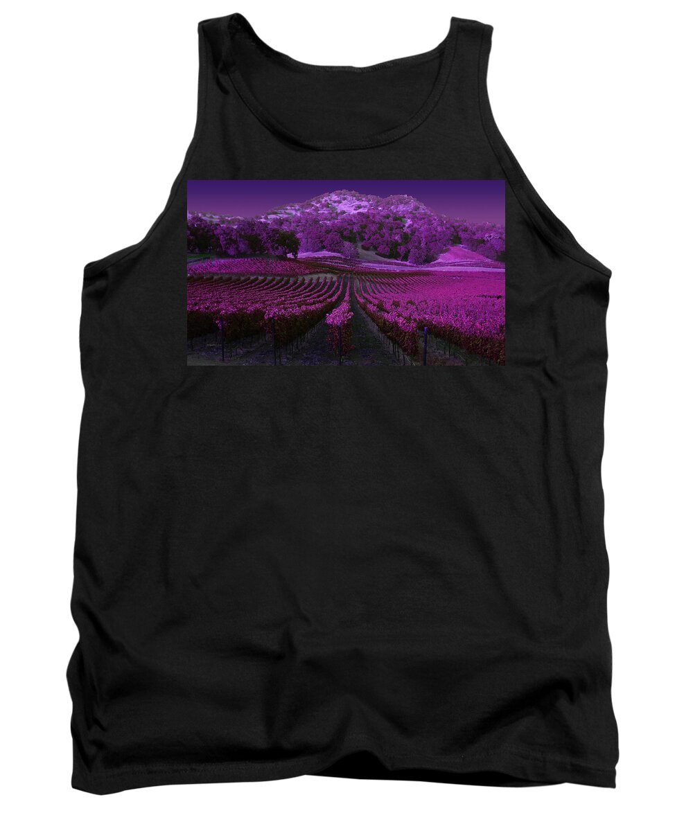 Landscape Tank Top featuring the photograph Vineyard 41 by Xueling Zou