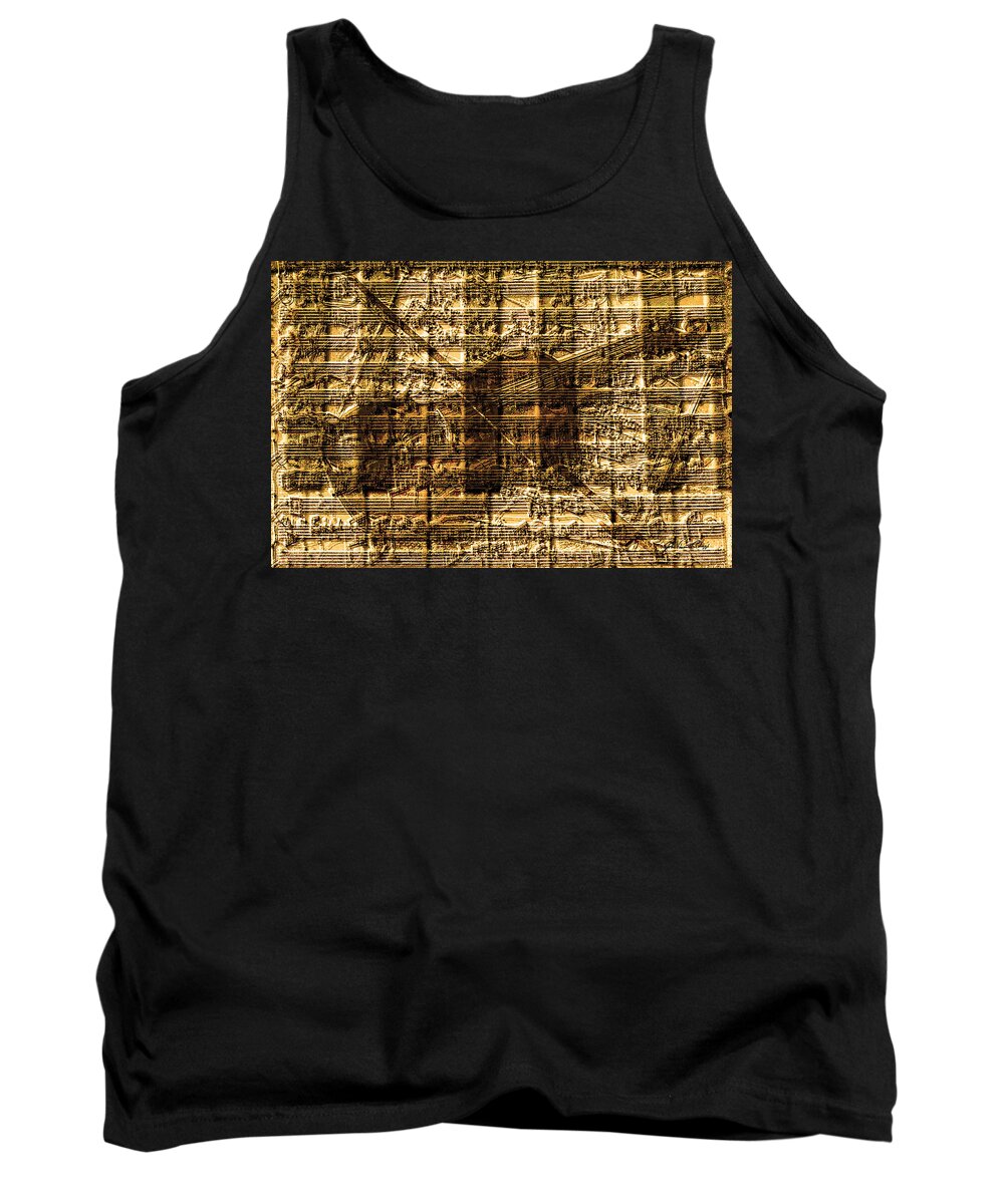 Classical Music Tank Top featuring the digital art Violin And Piano by John Vincent Palozzi