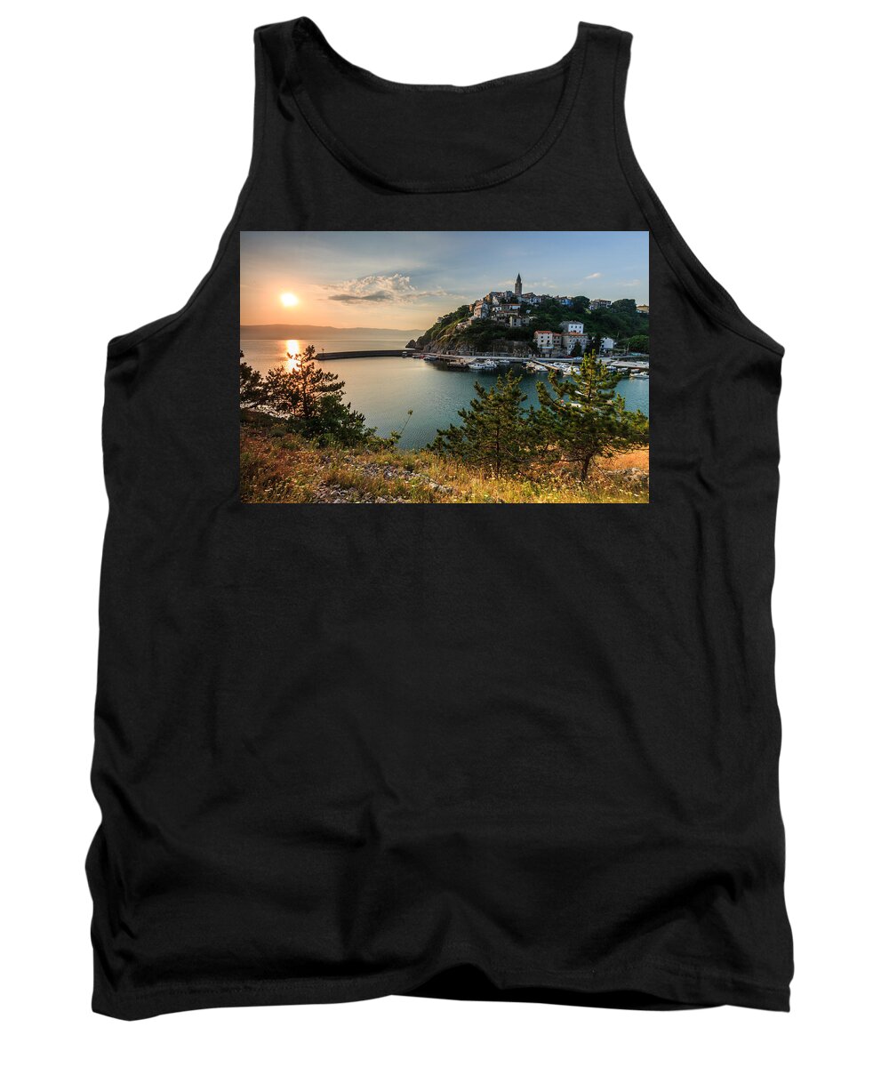 Landscape Tank Top featuring the photograph Vrbnik by Davorin Mance