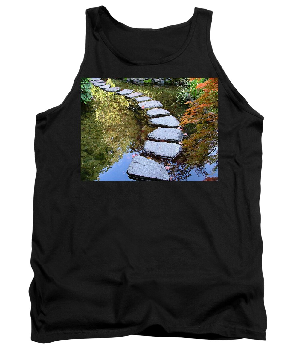 Ponds Tank Top featuring the photograph Walk On Water by Wendy McKennon