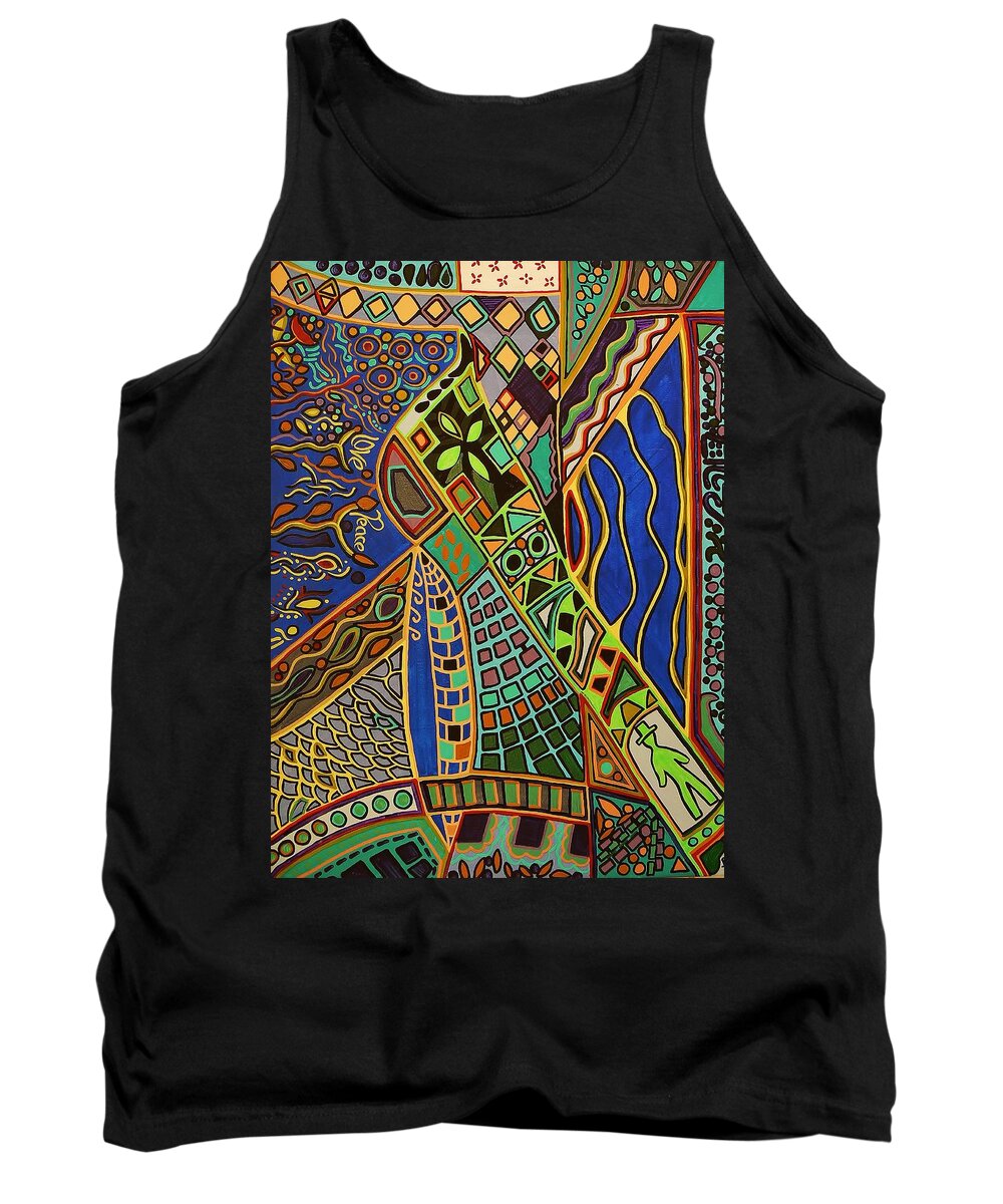 Walk This Way Tank Top featuring the painting Walk this way by Barbara St Jean