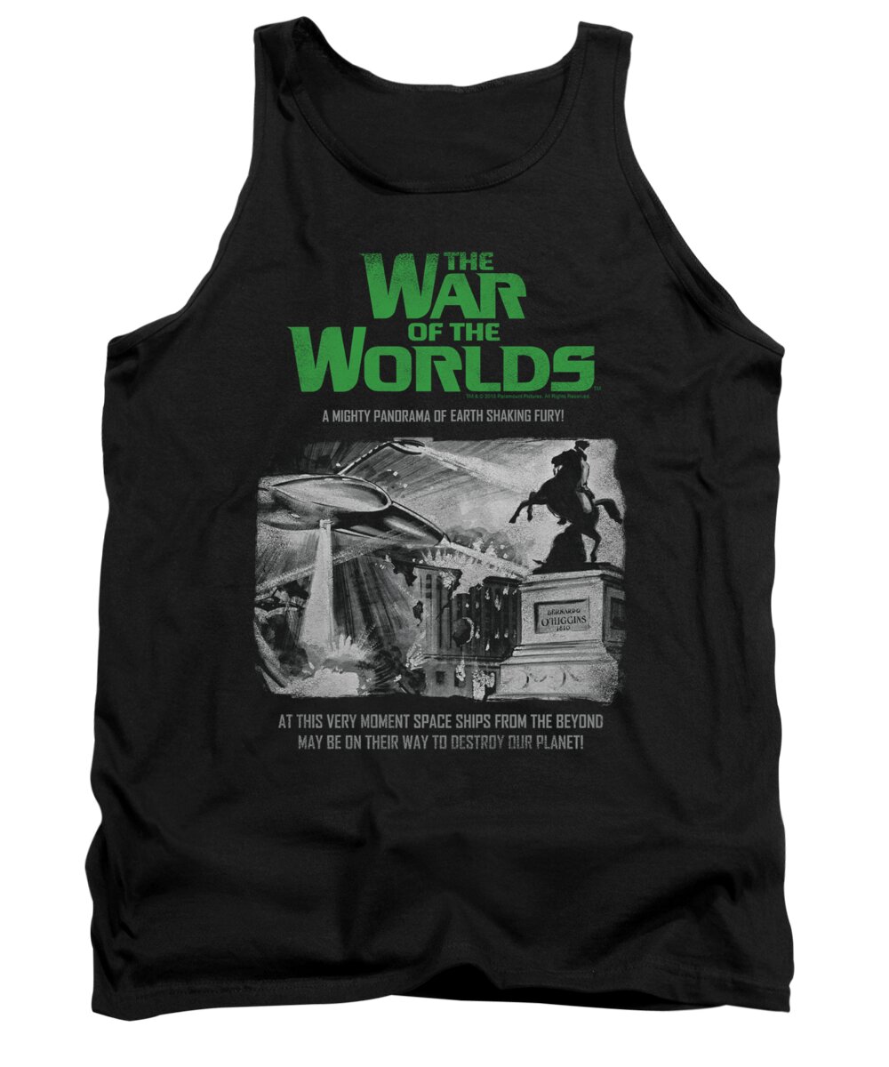 War Of The Worlds Tank Top featuring the digital art War Of The Worlds - Attack People Poster by Brand A