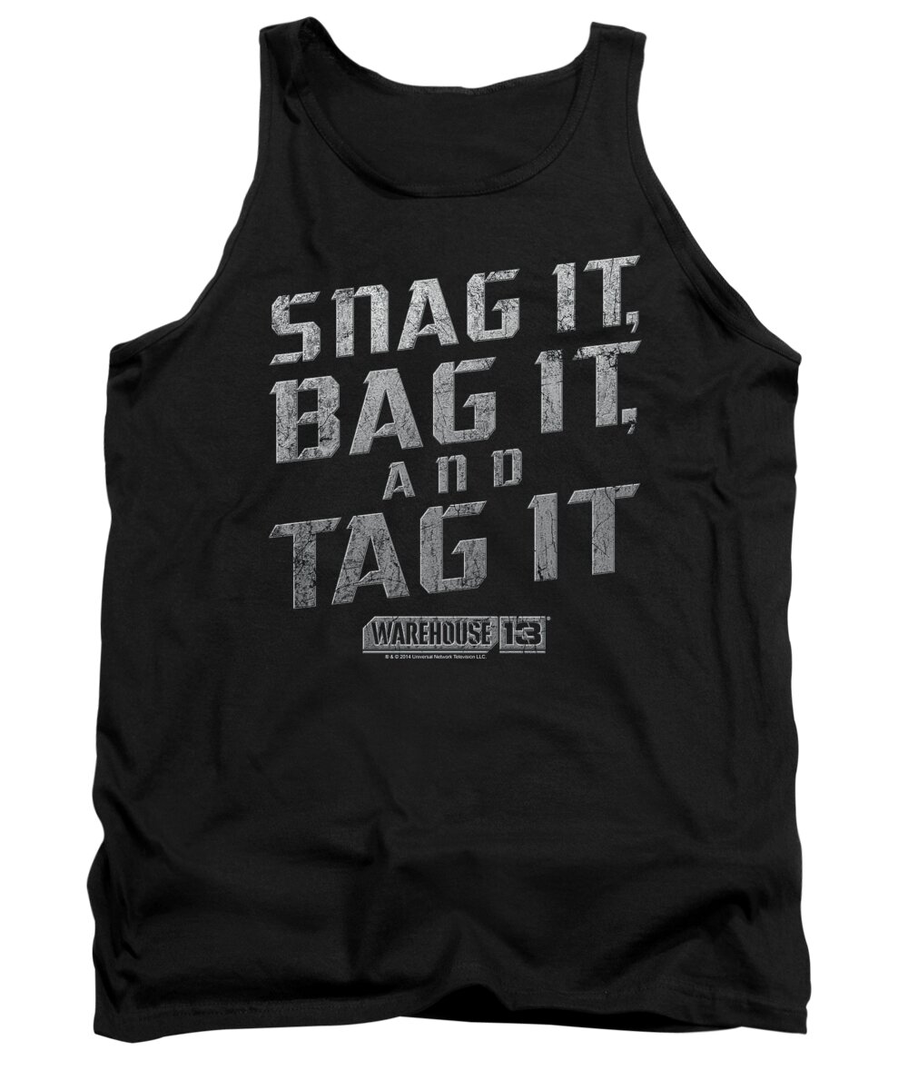  Tank Top featuring the digital art Warehouse 13 - Snag It by Brand A
