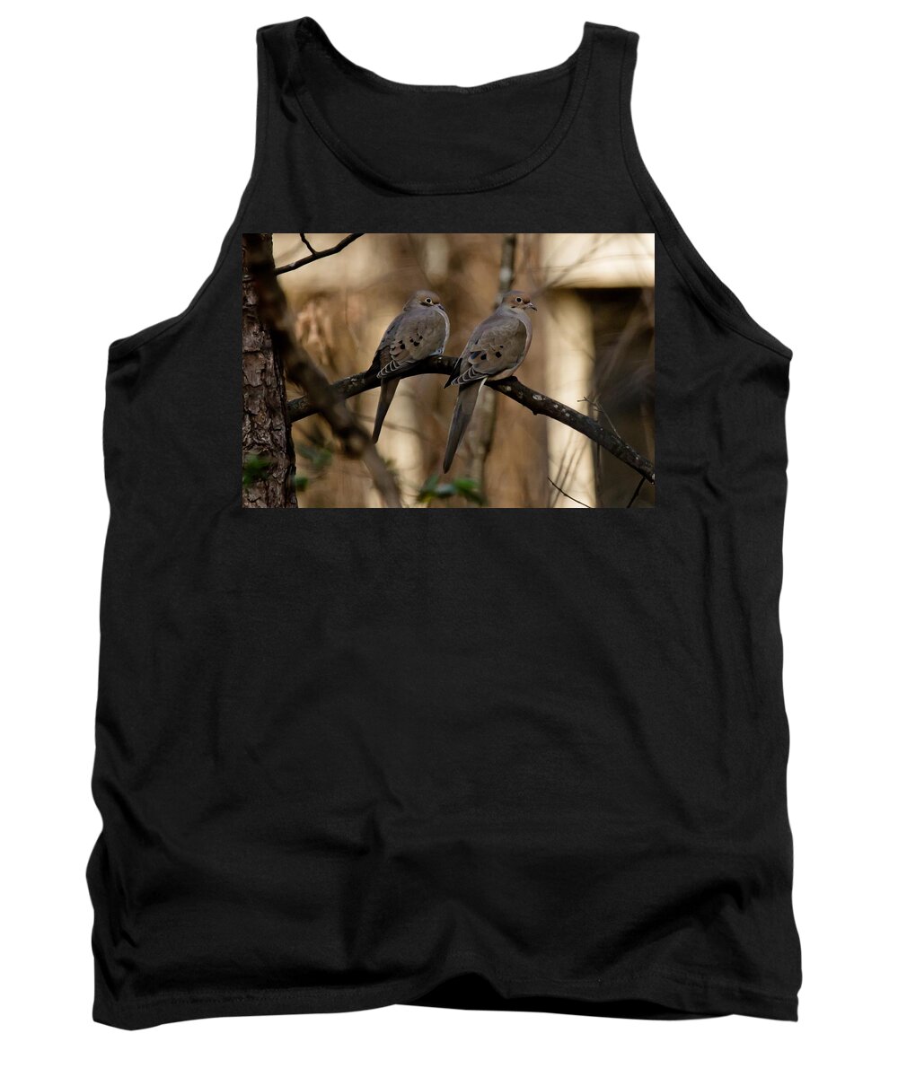 Morning Dove Tank Top featuring the photograph We came together - we're leaving together by Robert L Jackson