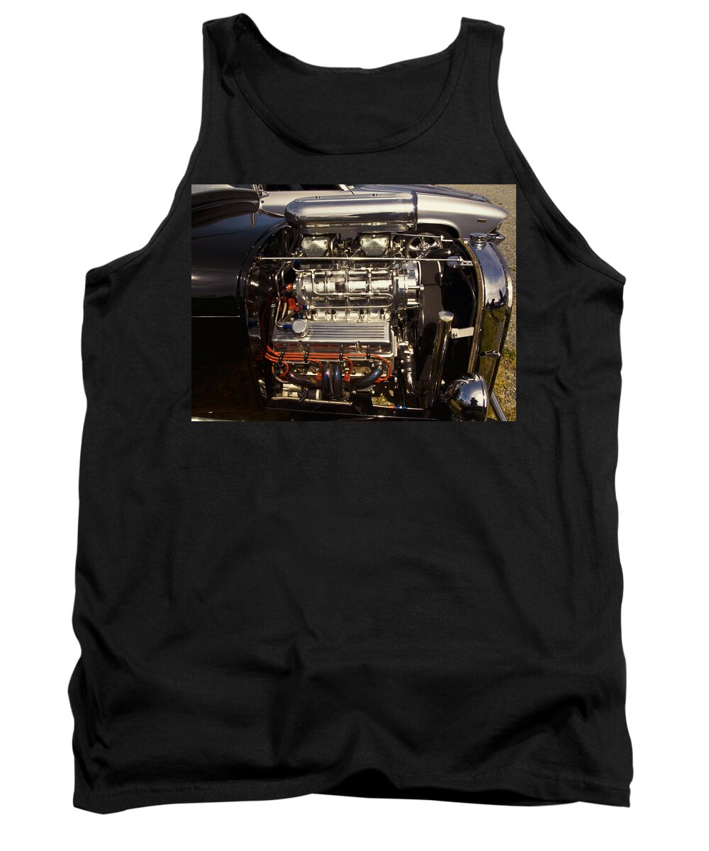 Hot Rod Tank Top featuring the photograph What makes it Go by Ron Roberts