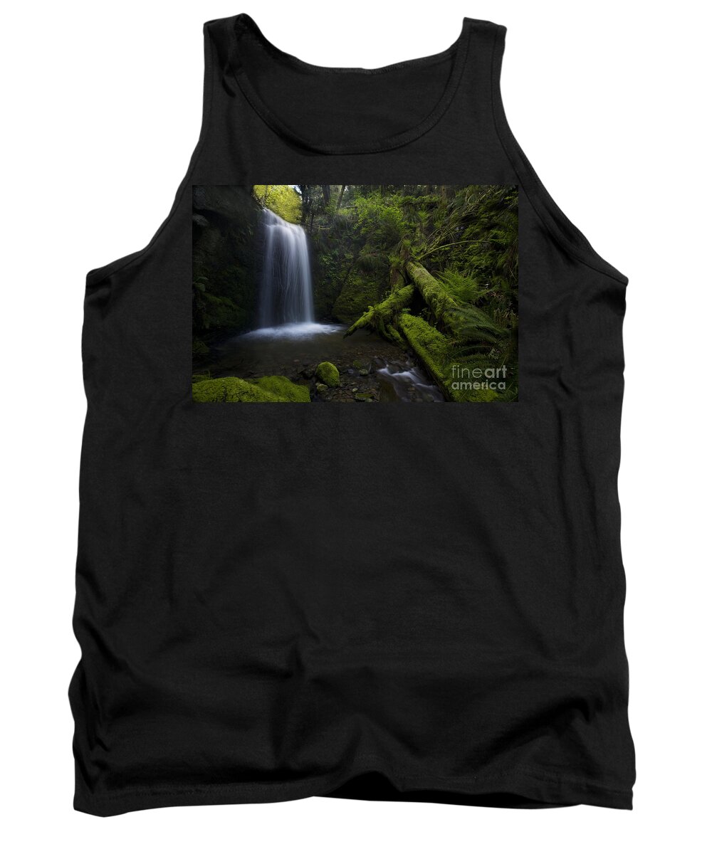 Waterfall Tank Top featuring the photograph Whatcom Falls Serenity by Mike Reid