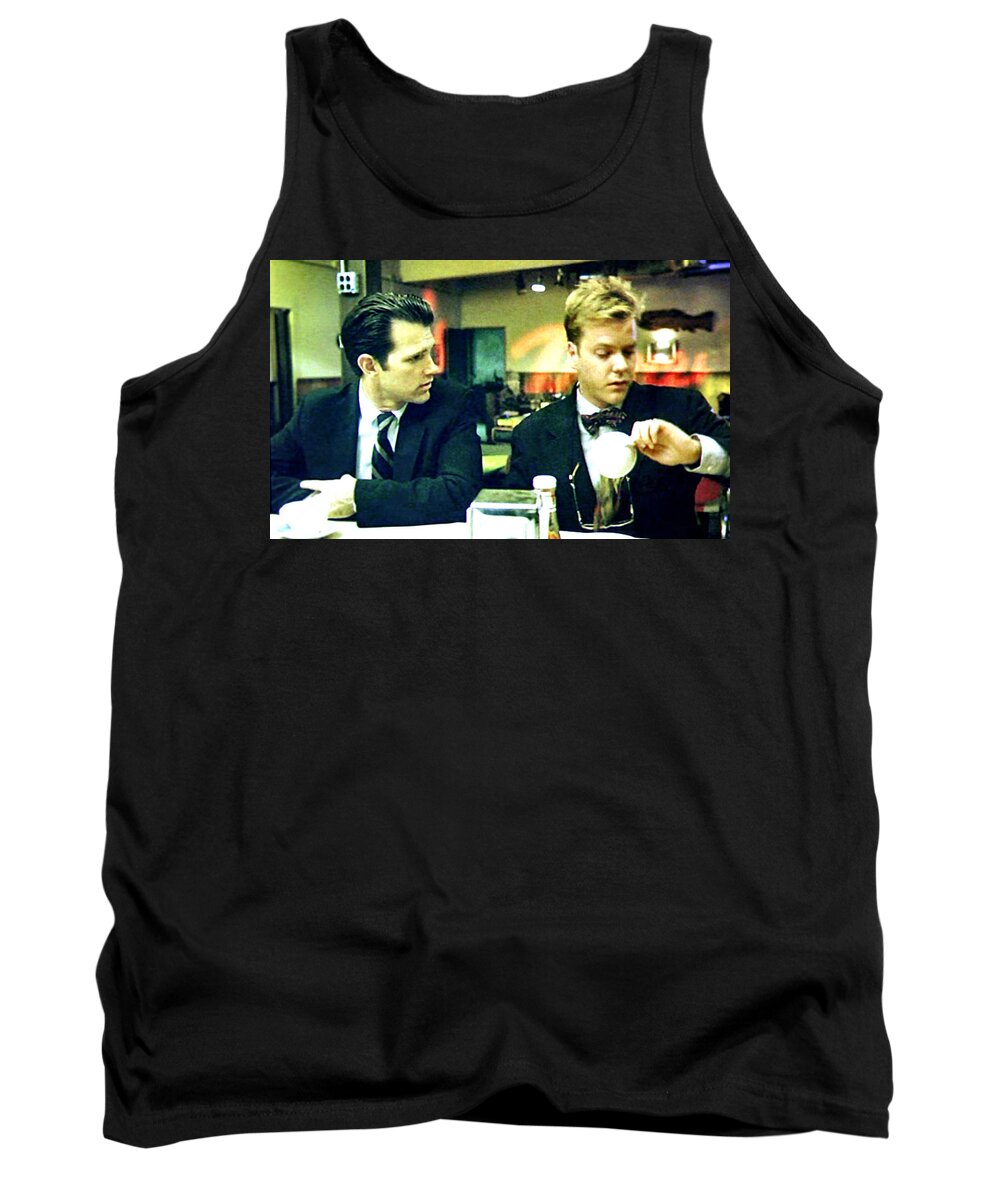 Ludzska Tank Top featuring the painting What's The Time Stanley 2013 by Twin Peaks