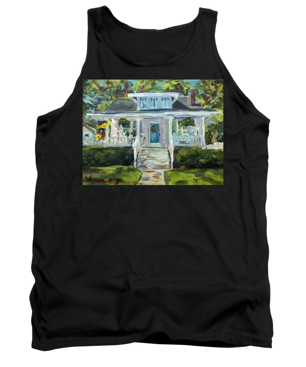Windy Tank Top featuring the painting Windy Acre Cottage by Susan Elizabeth Jones
