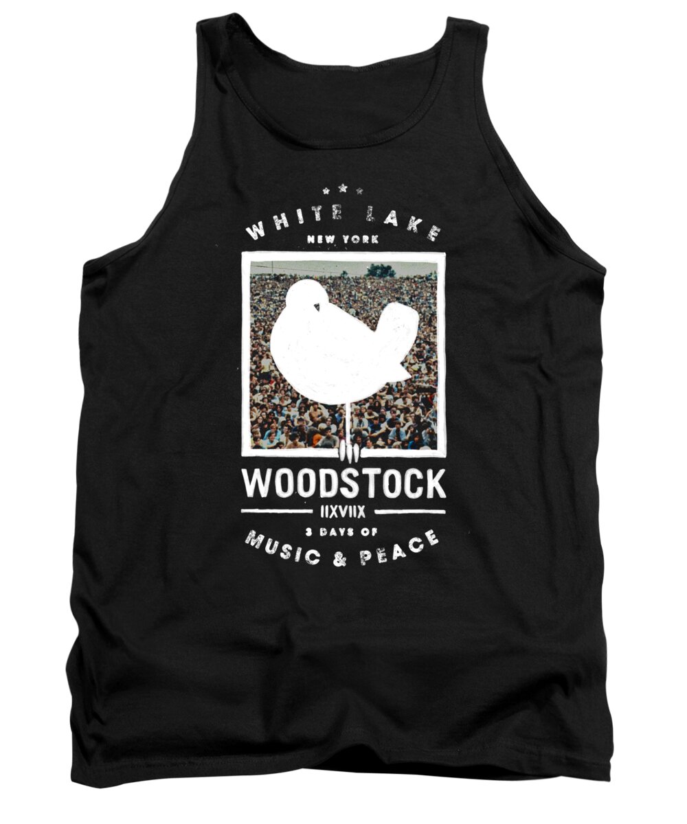  Tank Top featuring the digital art Woodstock - Birds Eye View by Brand A