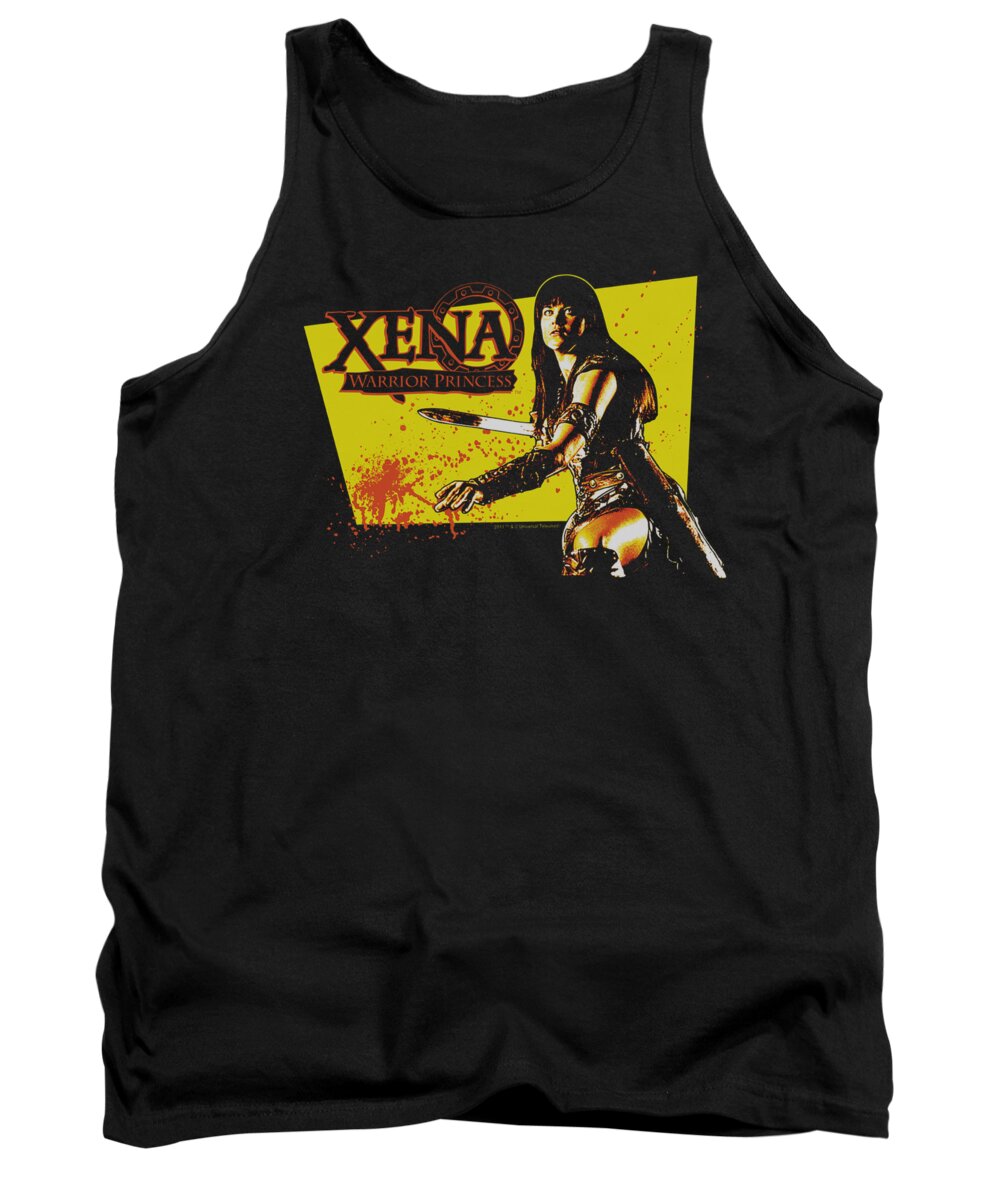 Xena Tank Top featuring the digital art Xena - Cut Up by Brand A