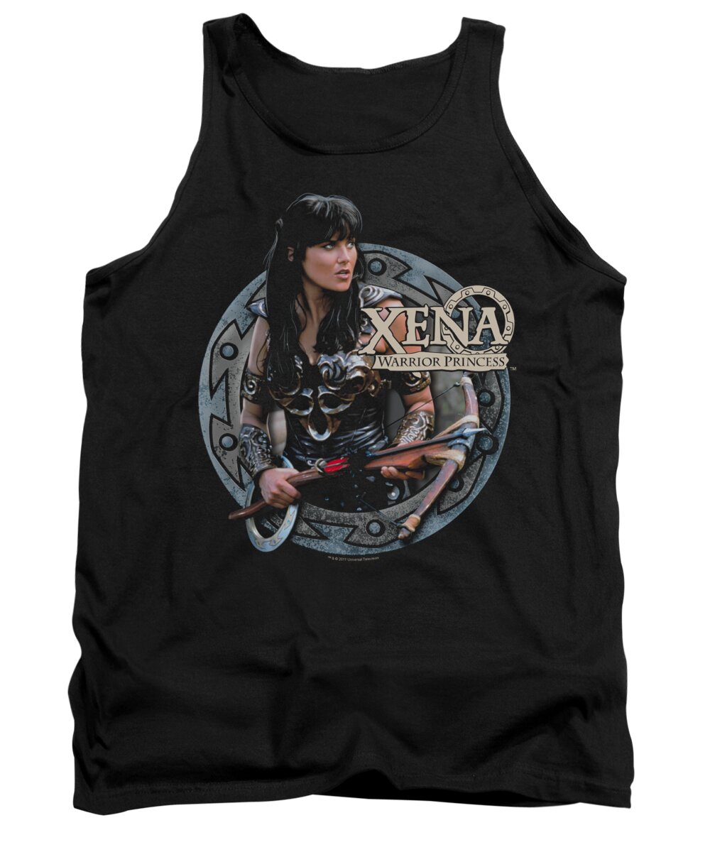 Xena Tank Top featuring the digital art Xena - The Warrior by Brand A