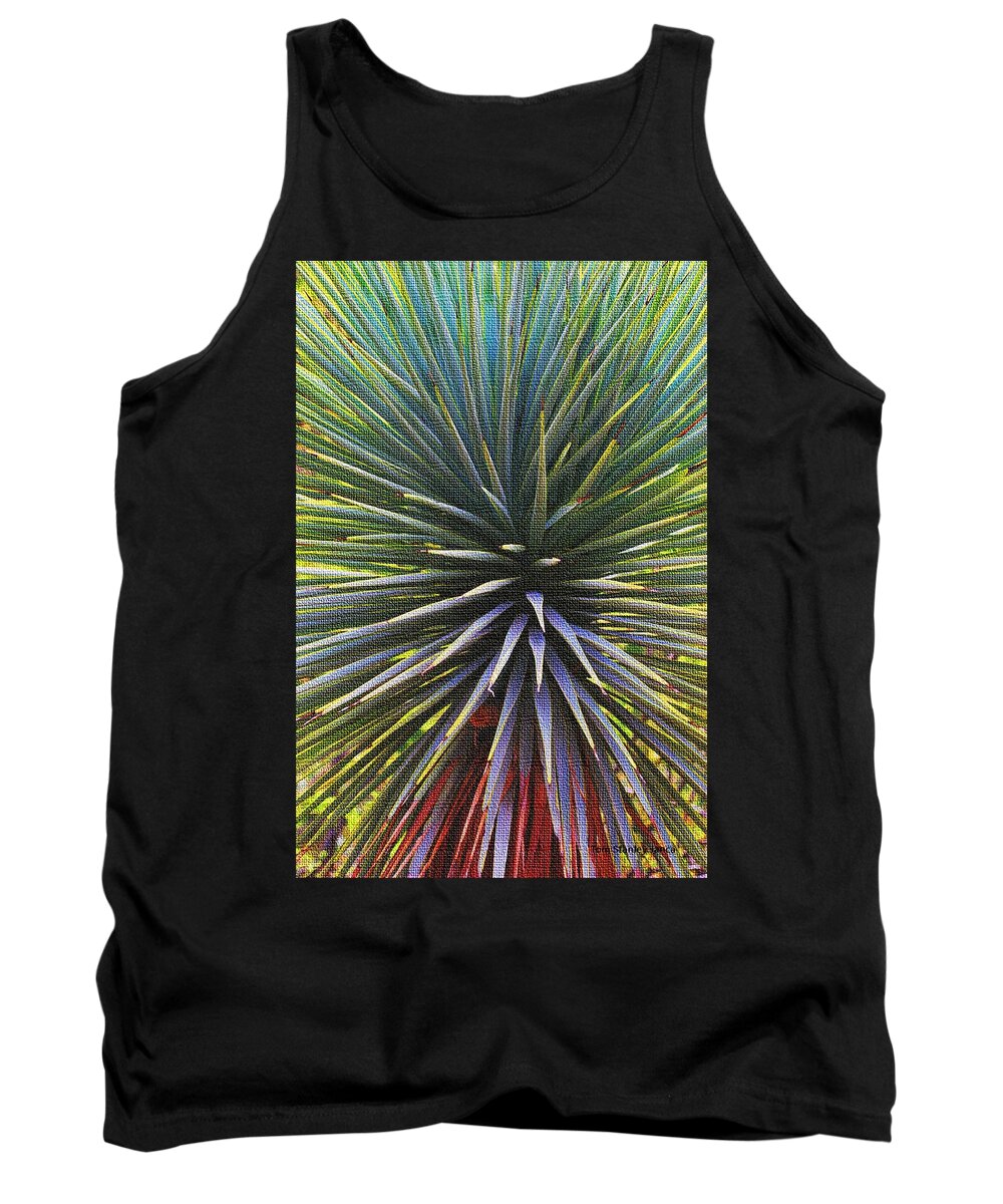 Yucca At The Arboretum Tank Top featuring the photograph Yucca At The Arboretum by Tom Janca