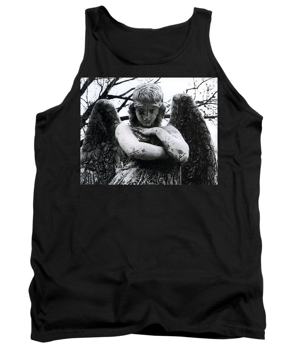 Angel Tank Top featuring the photograph Bellefontaine Angel #1 by Jane Linders