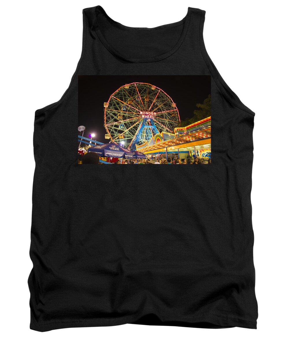 Coney Island Tank Top featuring the photograph Coney Island #1 by Theodore Jones