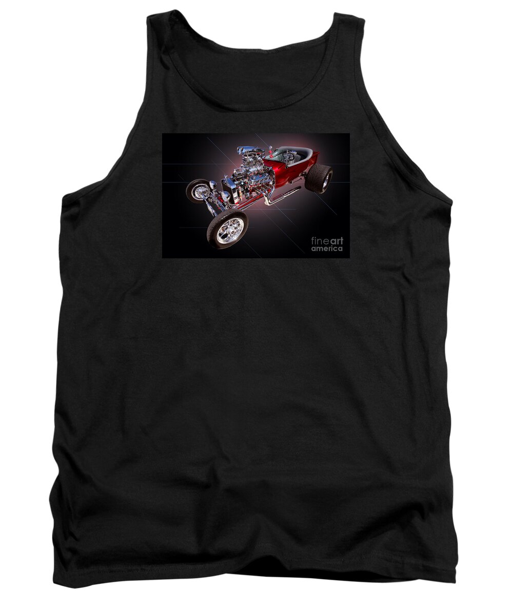Car Tank Top featuring the photograph 1923 Classic Ford T Bucket by Jim Carrell
