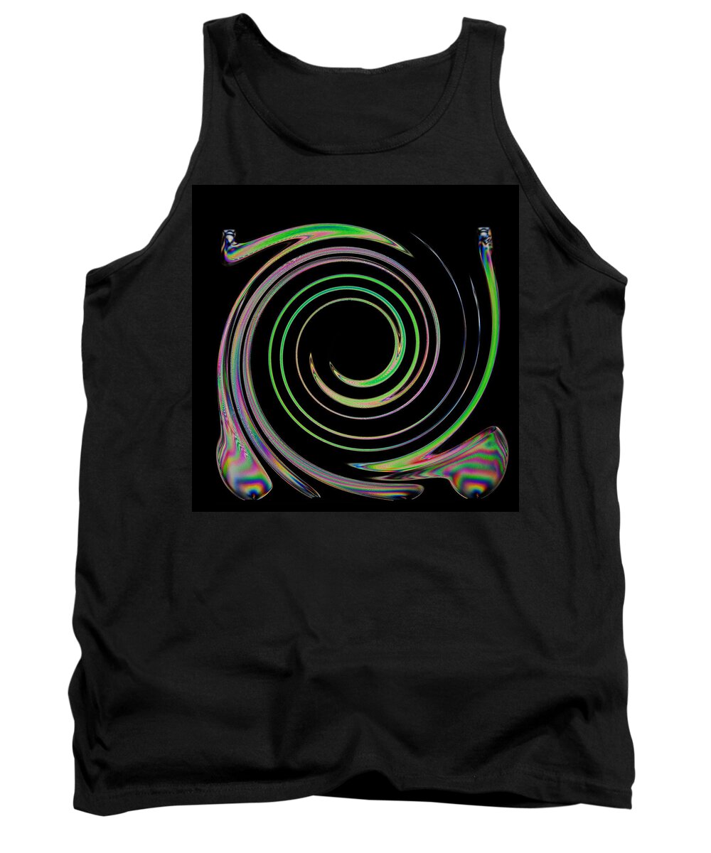 Abstract Tank Top featuring the photograph Electric Cutlery #2 by Steve Purnell
