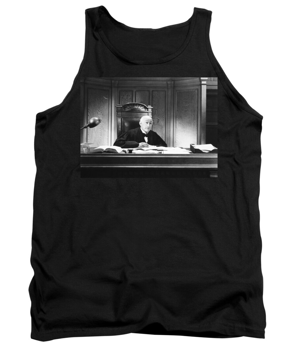-courtroom- Tank Top featuring the photograph Silent Still: Courtroom #3 by Granger