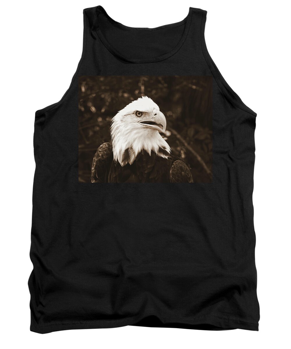 Nature Tank Top featuring the photograph American Eagle by Peggy Urban