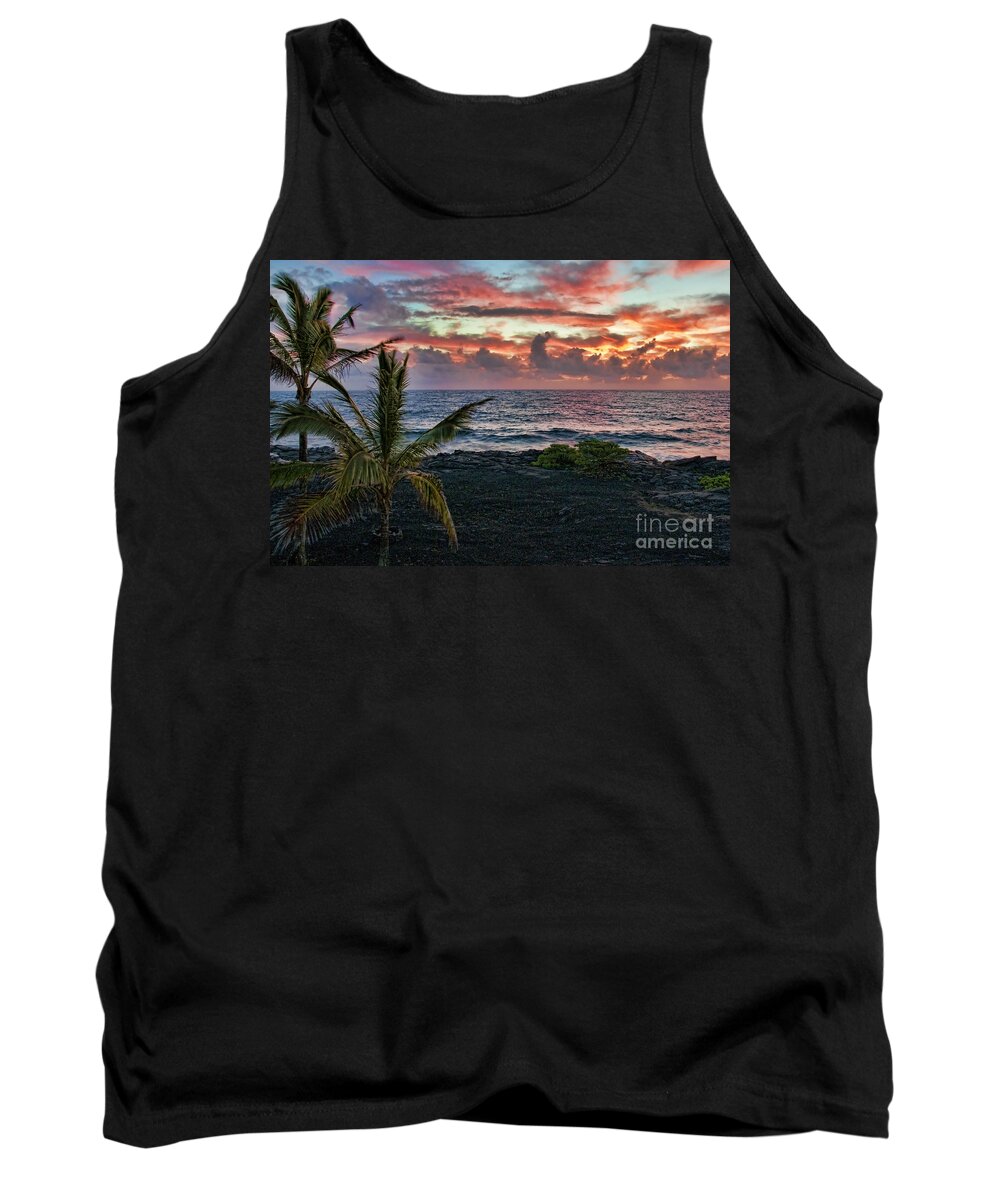 Hawaii Tank Top featuring the photograph Big Island Sunrise by Gary Beeler