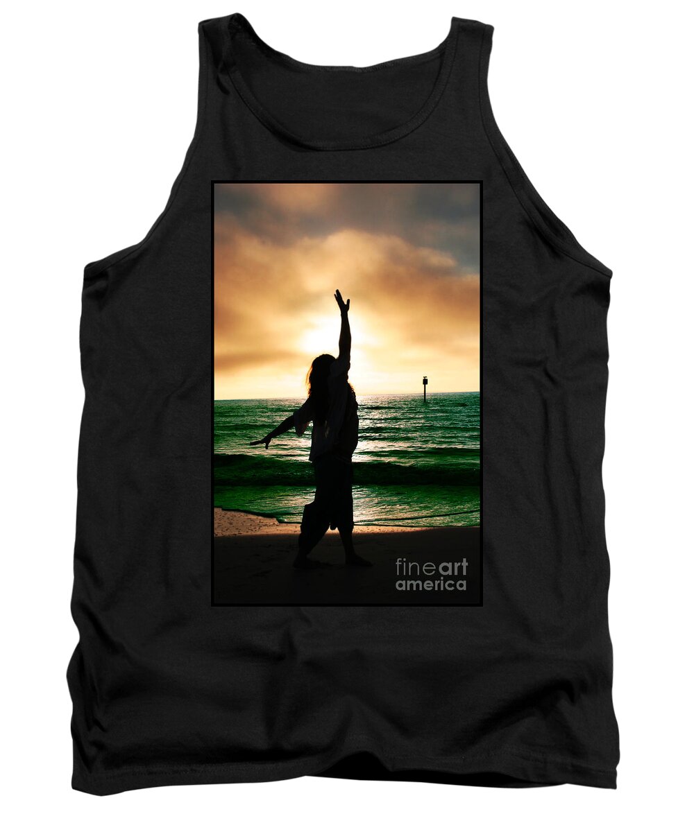 Dark Tank Top featuring the photograph Call To The Goddess I by Recreating Creation