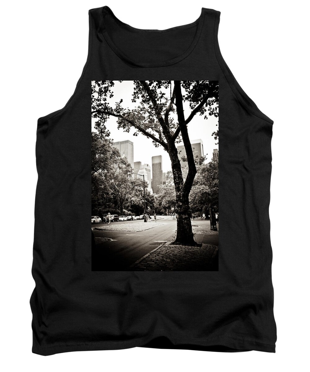 New York City Tank Top featuring the photograph City Contrast by Sara Frank