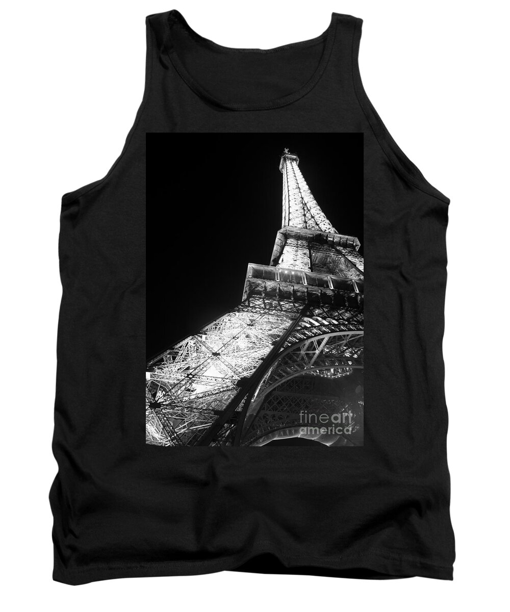 Black Tank Top featuring the photograph Eiffel Tower by Olivier Steiner