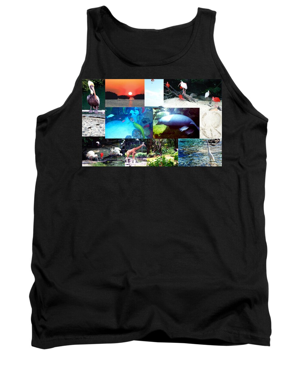 All Tank Top featuring the photograph Florida Collage 001 by Maureen E Ritter