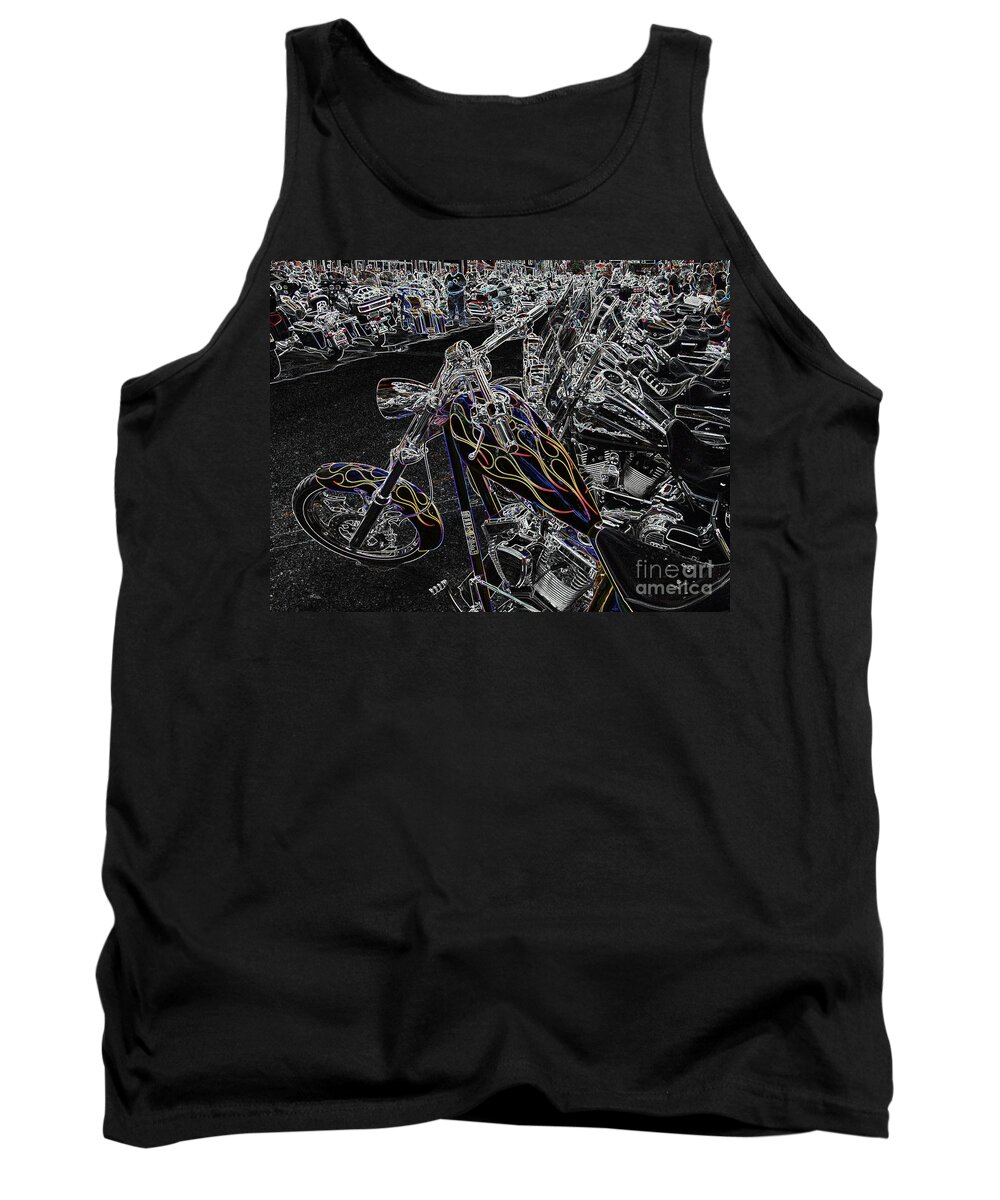 Motorcycle Tank Top featuring the photograph Ghost Rider 2 by Anthony Wilkening