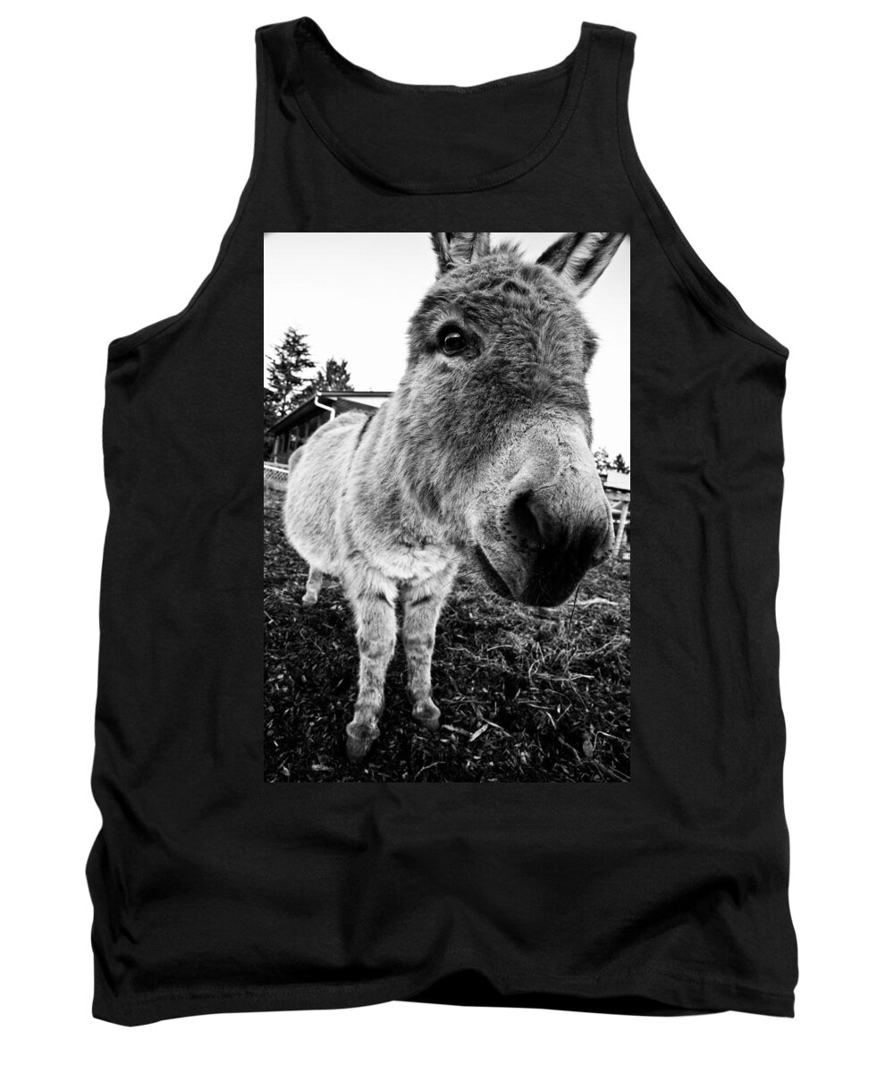 Donkey Tank Top featuring the photograph In Your Face by Monte Arnold