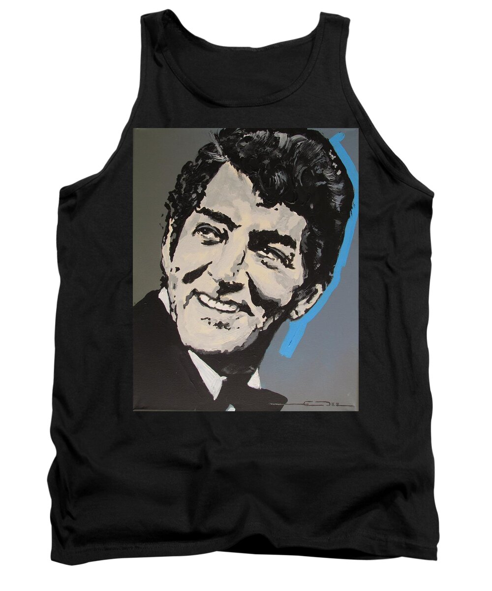 Dean Martin Tank Top featuring the drawing King of Cool by Eric Dee