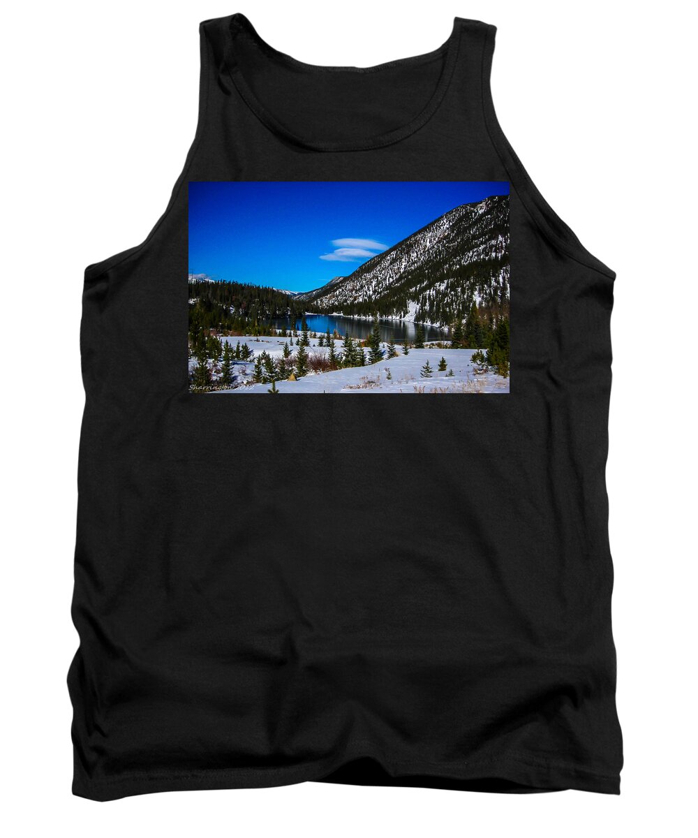 Landscape Tank Top featuring the photograph Lake in the Mountains by Shannon Harrington
