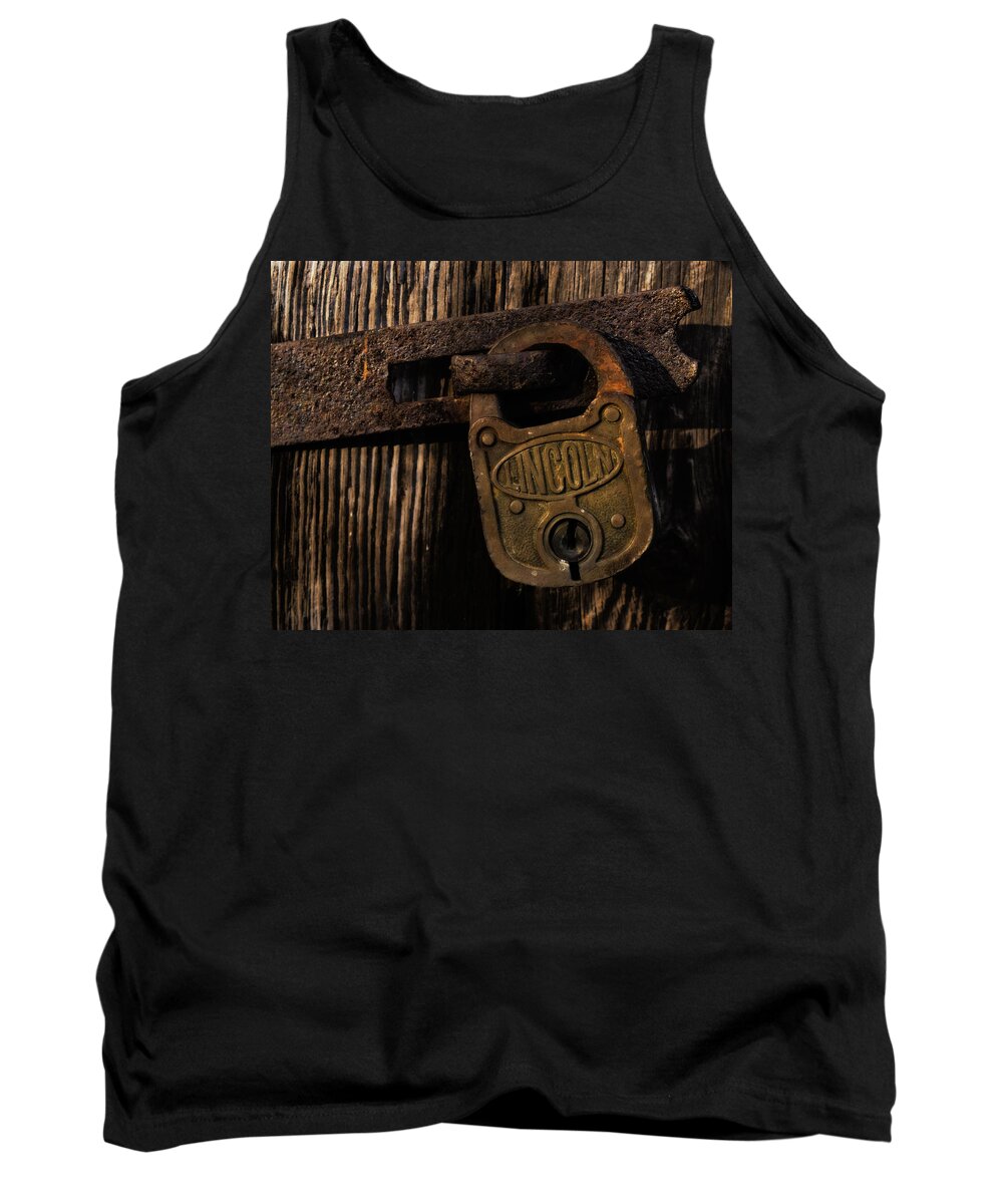 Lock Tank Top featuring the photograph Lincoln Lock by Steven Richardson
