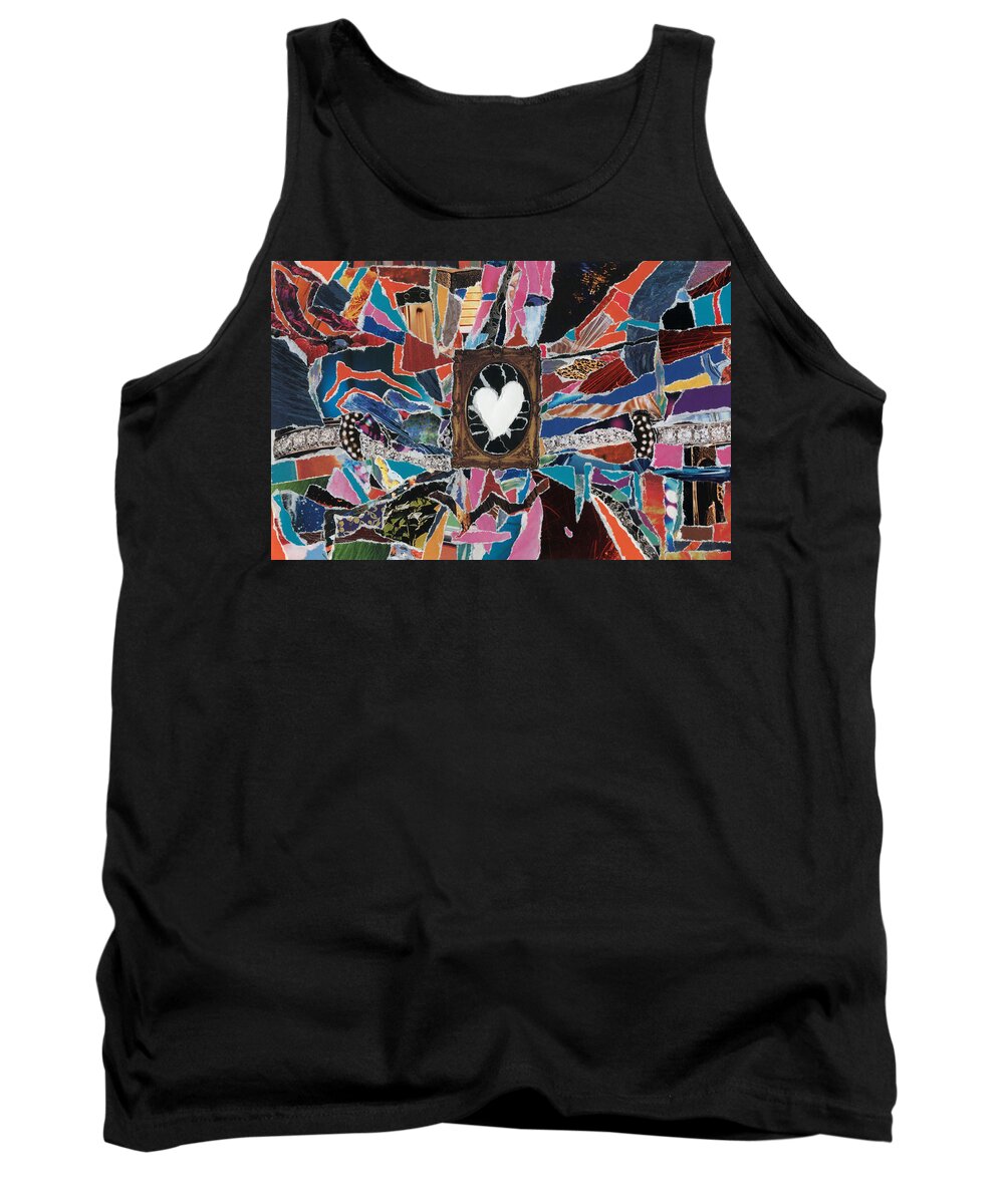 Love Always Pure Tank Top featuring the mixed media Love Always Pure by Kenneth James