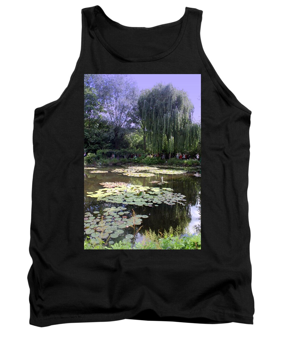 Monet Tank Top featuring the photograph Monet's Water garden by Donna Walsh