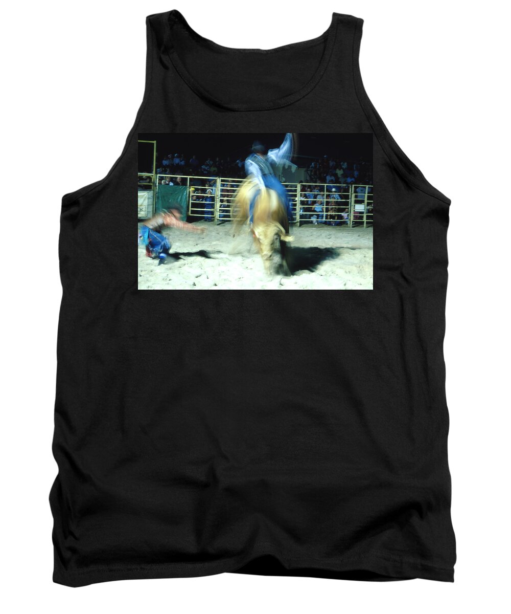 Rodeo Tank Top featuring the photograph Night Rider by Robert Caddy