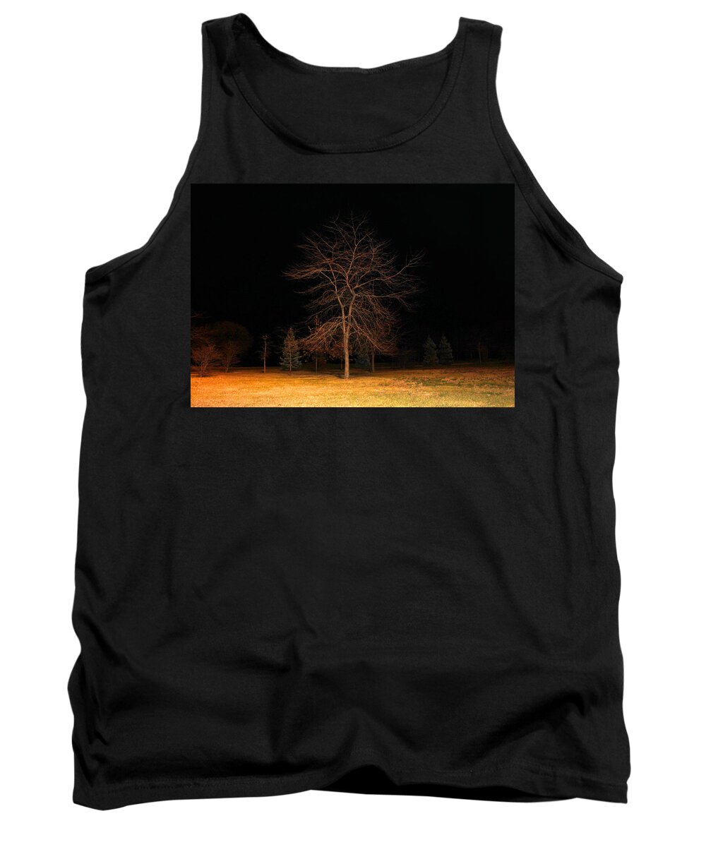 \cold Evening\ Tank Top featuring the photograph November Night by Milena Ilieva