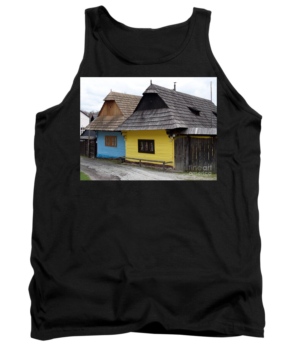 Old Tank Top featuring the photograph Old wooden homes by Les Palenik