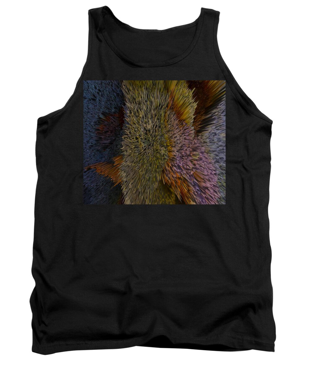 Trees Tank Top featuring the photograph on a limb in 3D by Robert Margetts