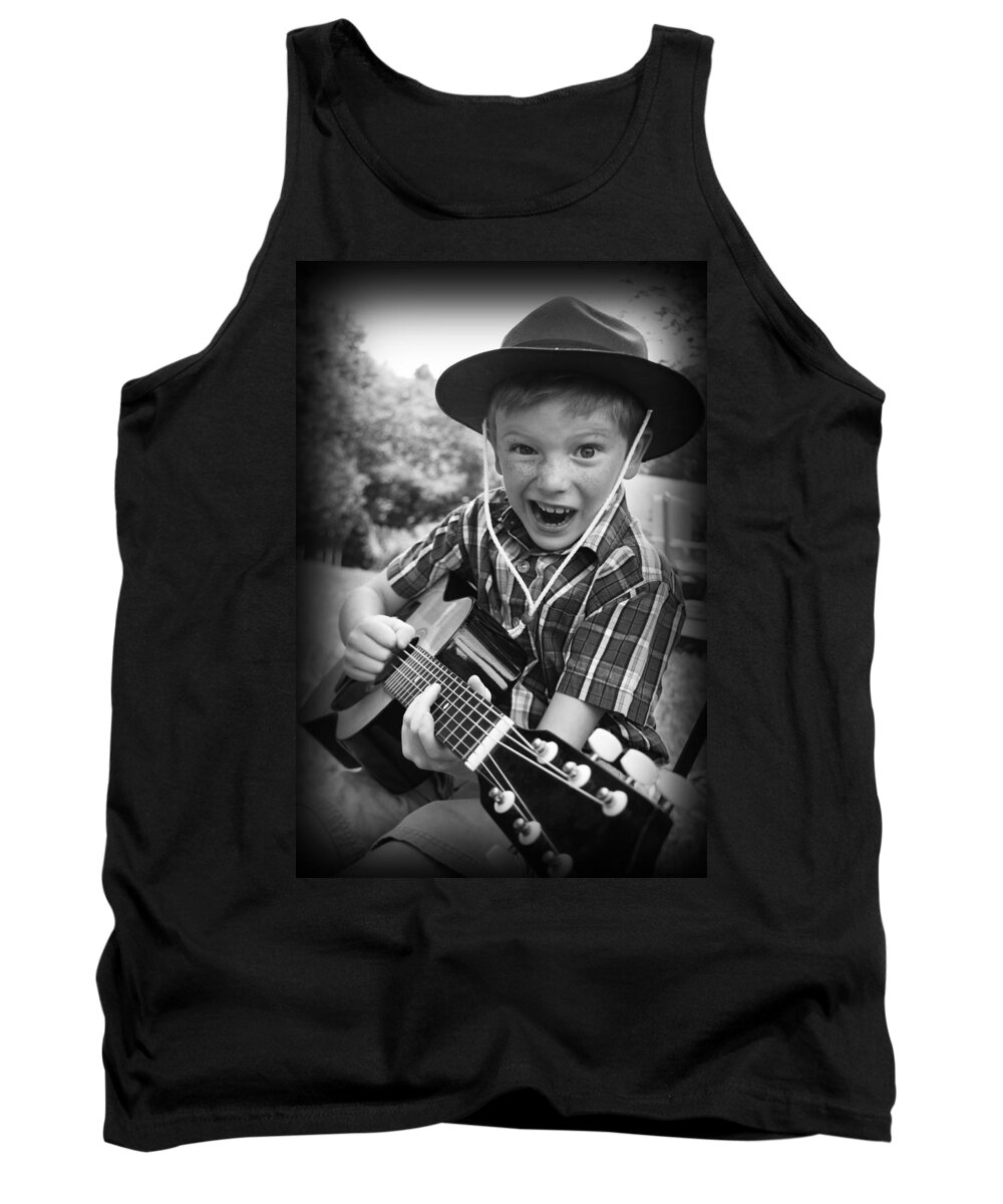 Guitar Tank Top featuring the photograph Pickin' by Kelly Hazel
