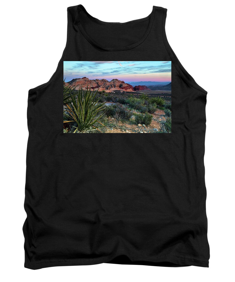 Nevada Tank Top featuring the photograph Red Rock Sunset II by Rick Berk