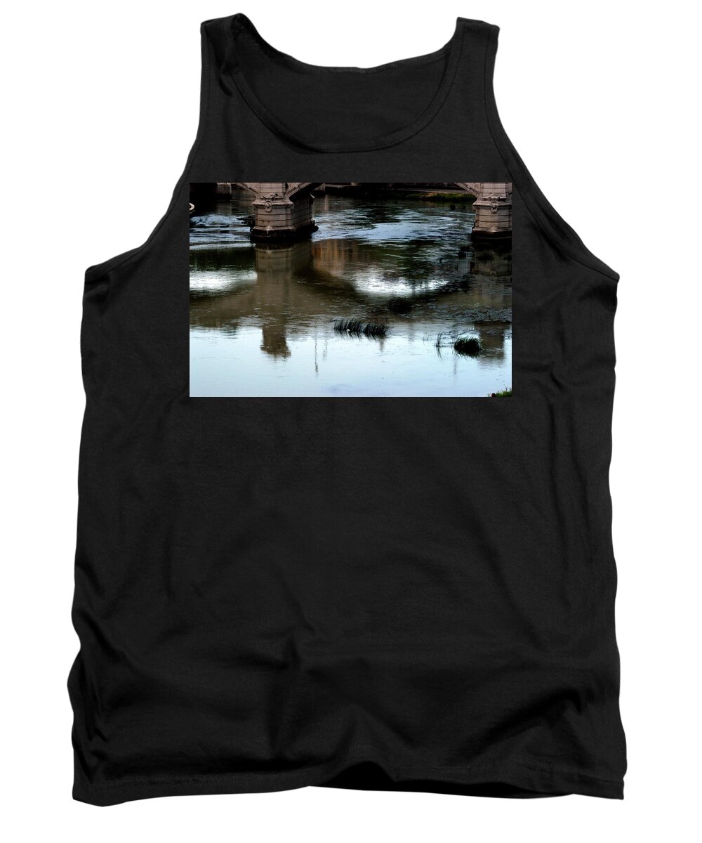 Italy Tank Top featuring the photograph Reflection Tevere by Joseph Yarbrough